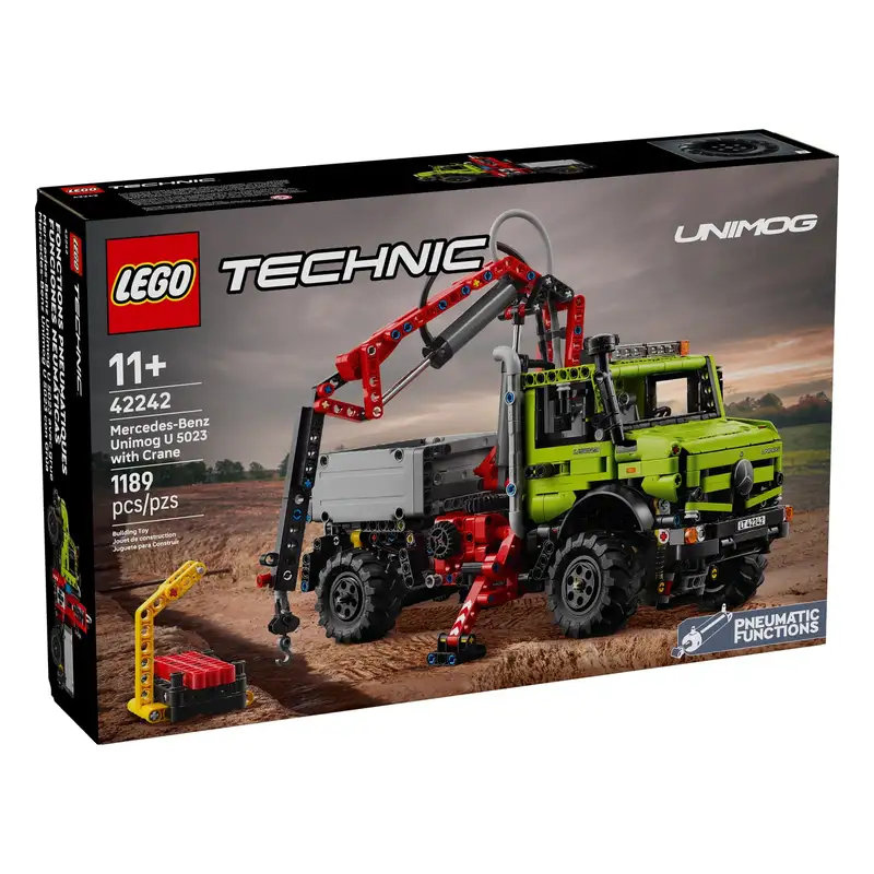 Lego Technic 42242 Mercedes Benz Unimog U 5023 con Grua