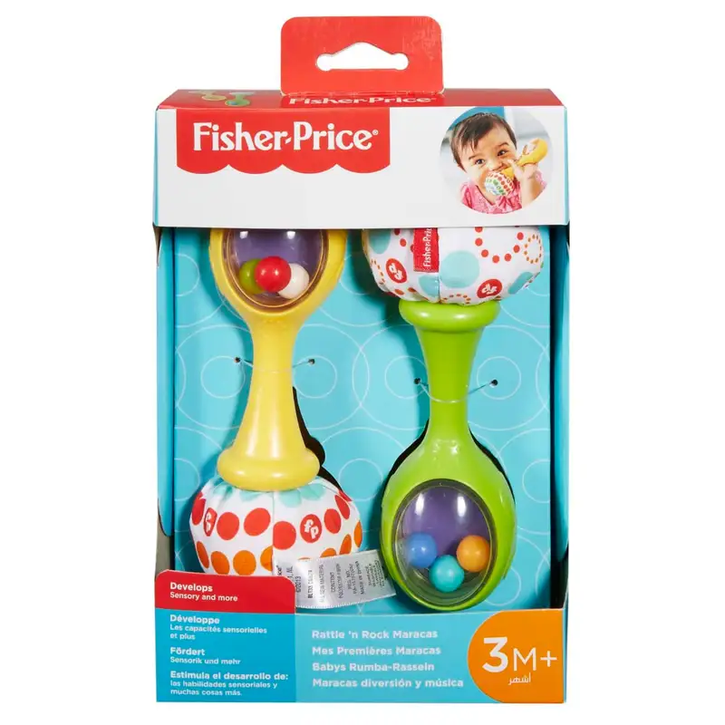 Mattel Fisher Price Hmf34 Maracas Rattle 'N Rock Para Recien Nacidos