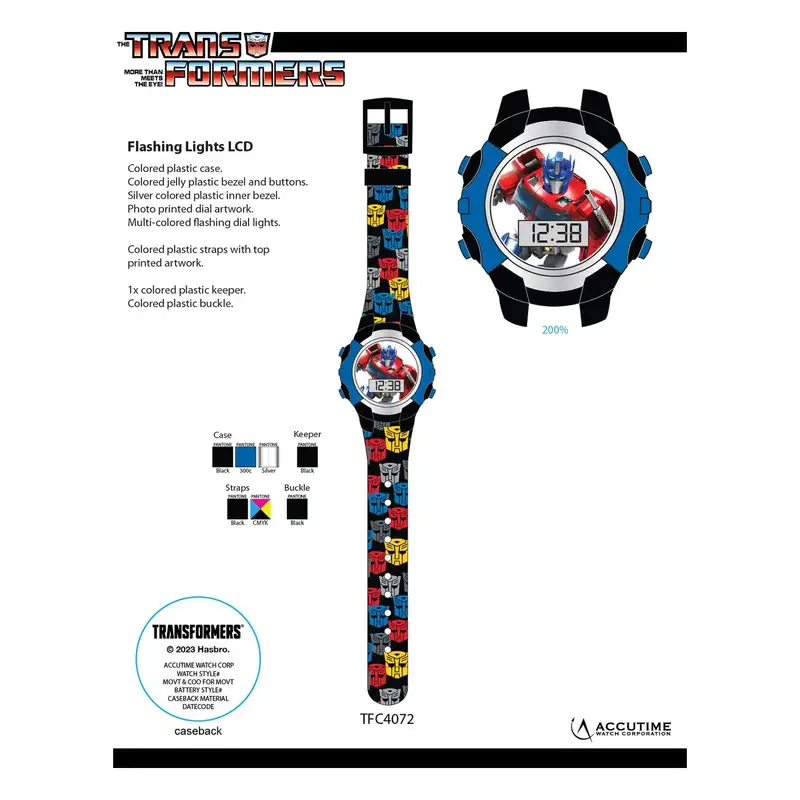 Spin Master Transformers Tfc4072 Reloj Lcd Parpadeante