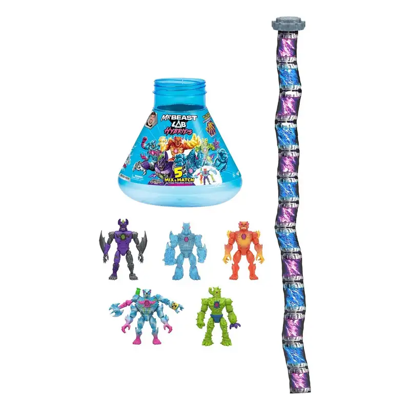 Moose Mrbeast 24910 Lab Hybrids Figura Fusion Paquete De 5 Unidades