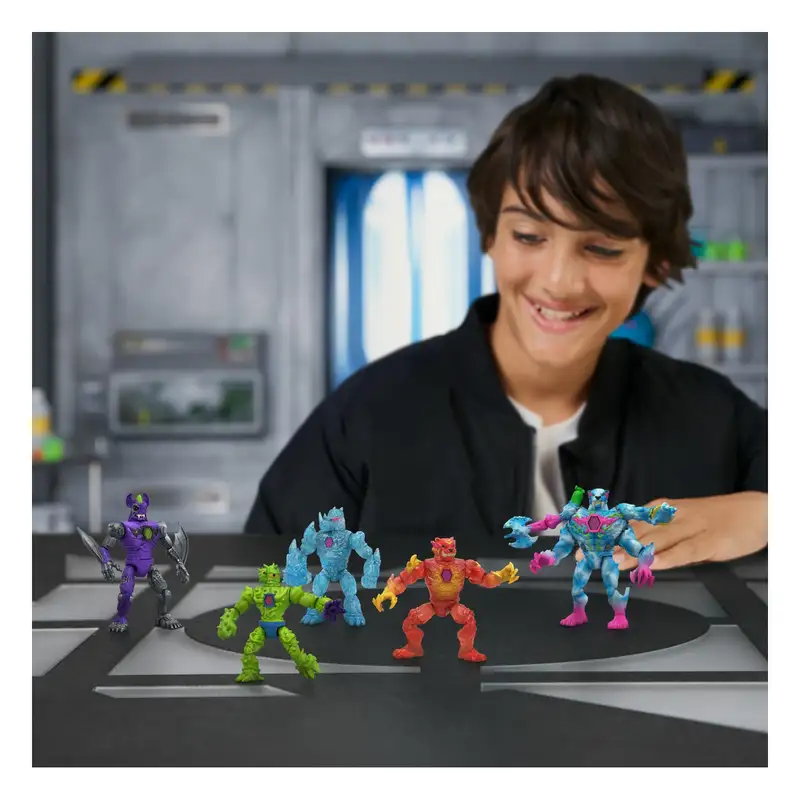 Moose Mrbeast 24910 Lab Hybrids Figura Fusion Paquete De 5 Unidades