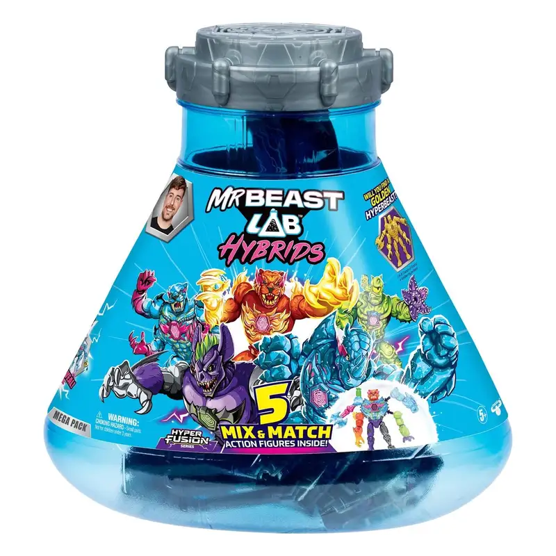 Moose Mrbeast 24910 Lab Hybrids Figura Fusion Paquete De 5 Unidades