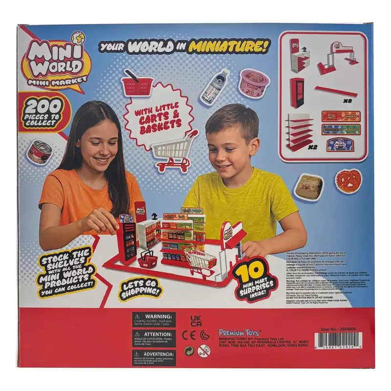 Premium Toys Mini World 2504006 Set Supermercado