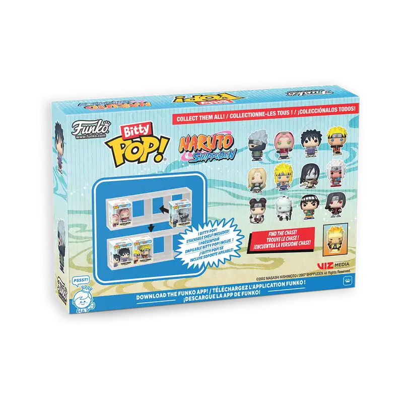 Funko Pop! 89864 Bit Naruto Equipo 2 Paquete De 4 Unidades