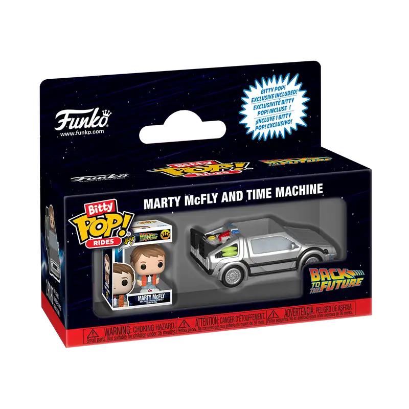 Funko Pop! 85521 Bit Rides Volver Al Futuro Marmcfly Y La Maquina Del Tiempo