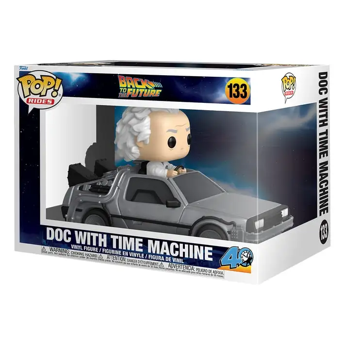 Funko Pop! 86449 Rides Volver Al Futuro Doctor Con Maquina Del Tiempo Deluxe