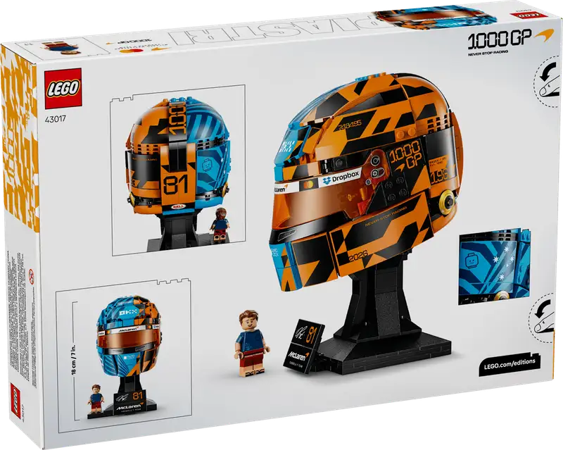 Lego Editions 43017 Mclaren Mastercard F1 Team: Casco De Oscar Piastri