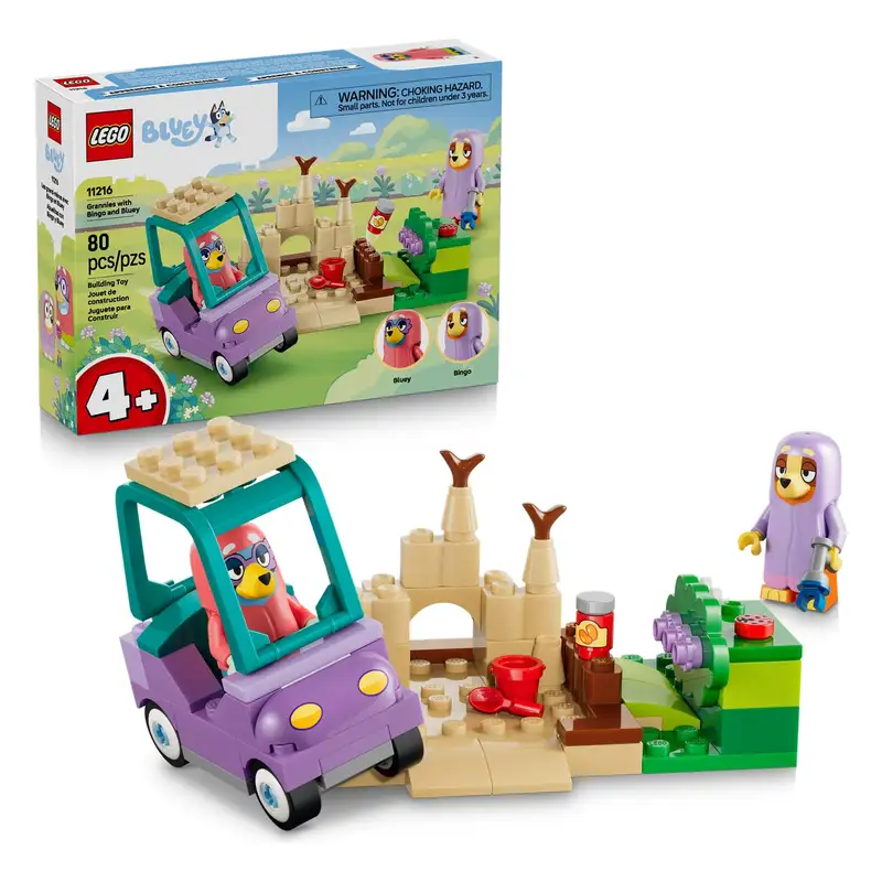 Lego Bluey 11216 Abuelas Con Bingo Y Bluey