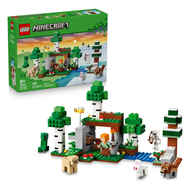 Lego Minecraft 21593 Aventura De La Primera Noche