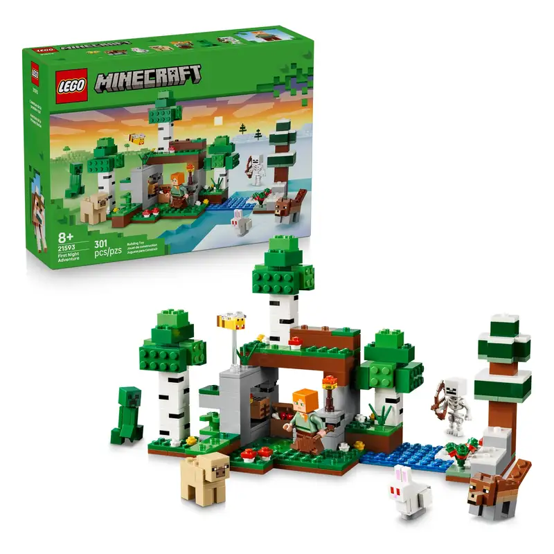 Lego Minecraft 21593 Aventura De La Primera Noche