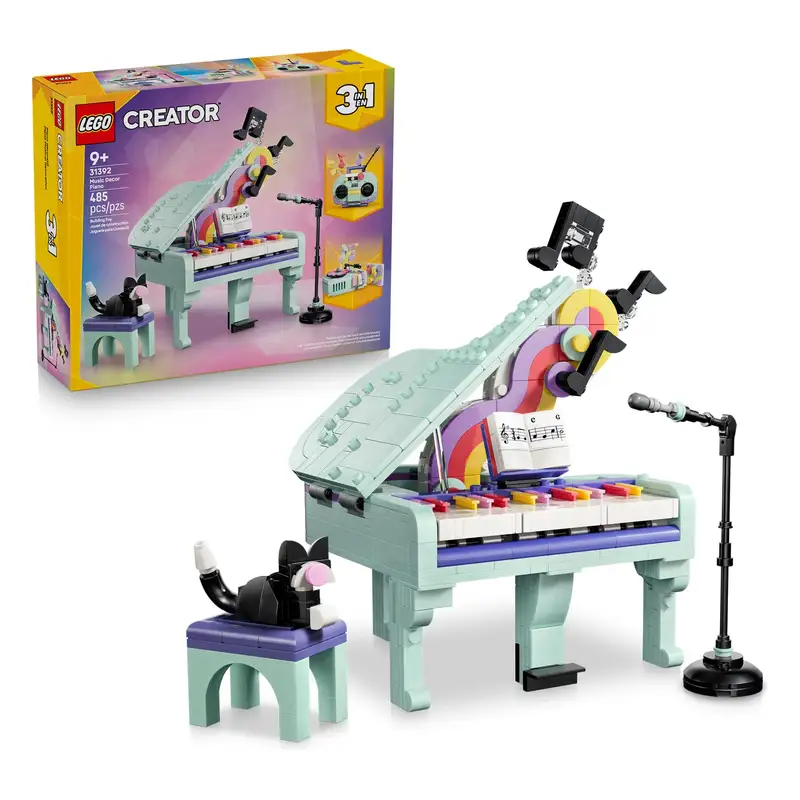 Lego Creator 31392 Piano Musical Decorativo Con Gato