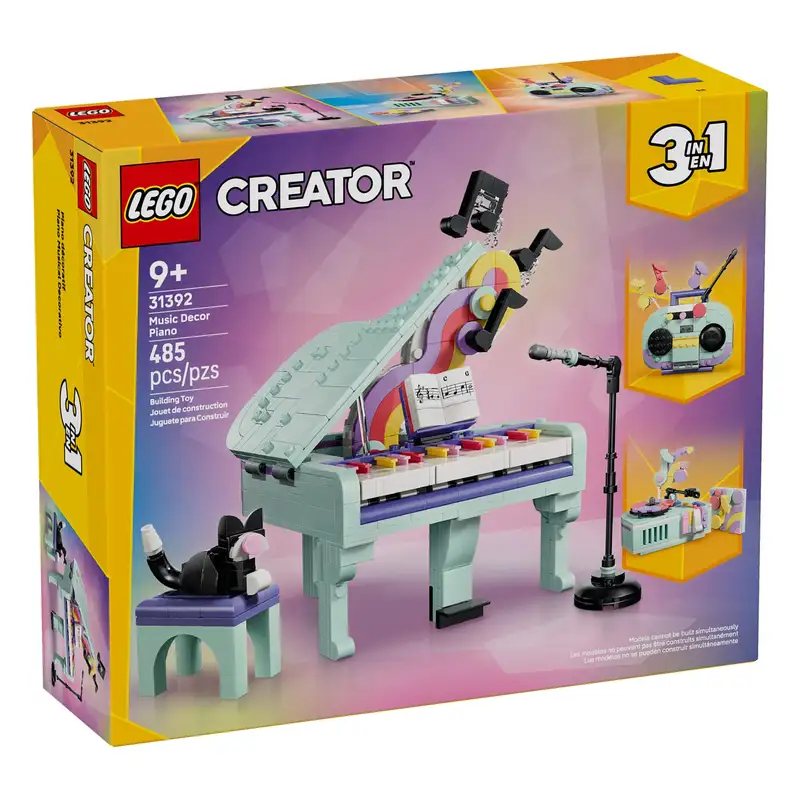 Lego Creator 31392 Piano Musical Decorativo Con Gato