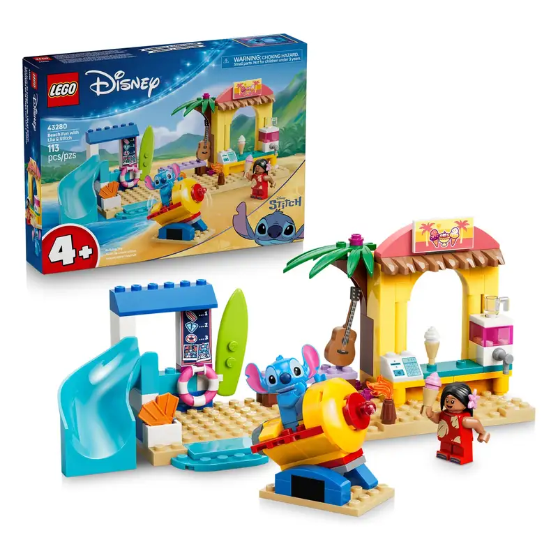 Lego Disney 43280 Diversion En La Playa Con Lilo y Stitch