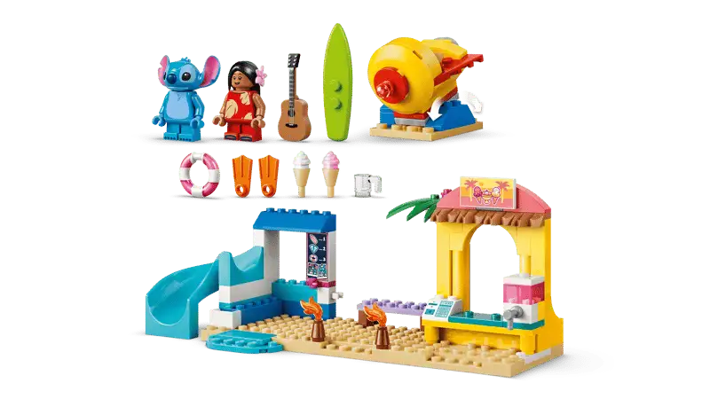 Lego Disney 43280 Diversion En La Playa Con Lilo y Stitch