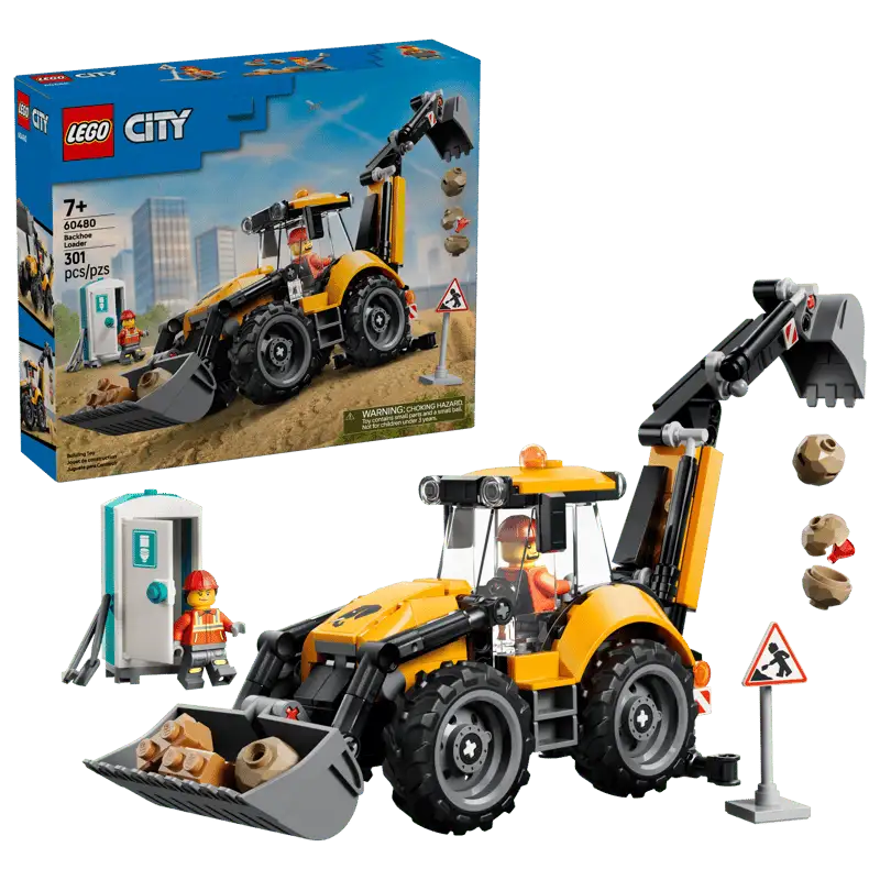 Lego City 60480 Cargadora Retroexcavadora Amarilla