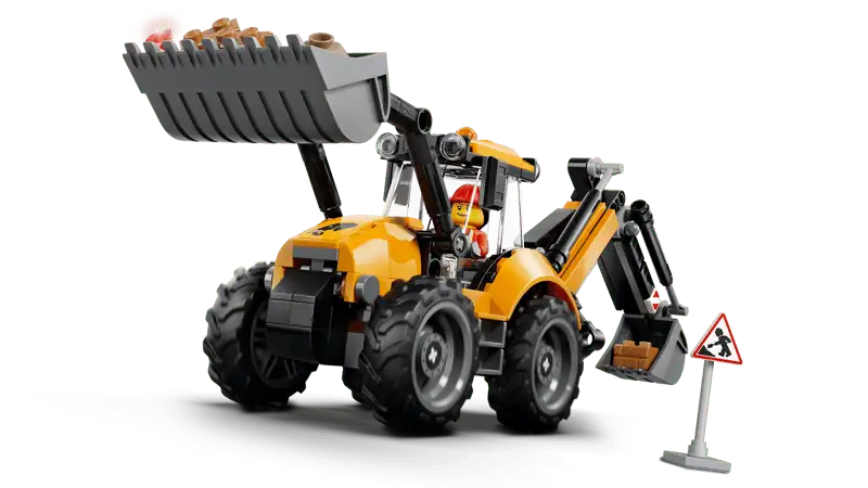 Lego City 60480 Cargadora Retroexcavadora Amarilla