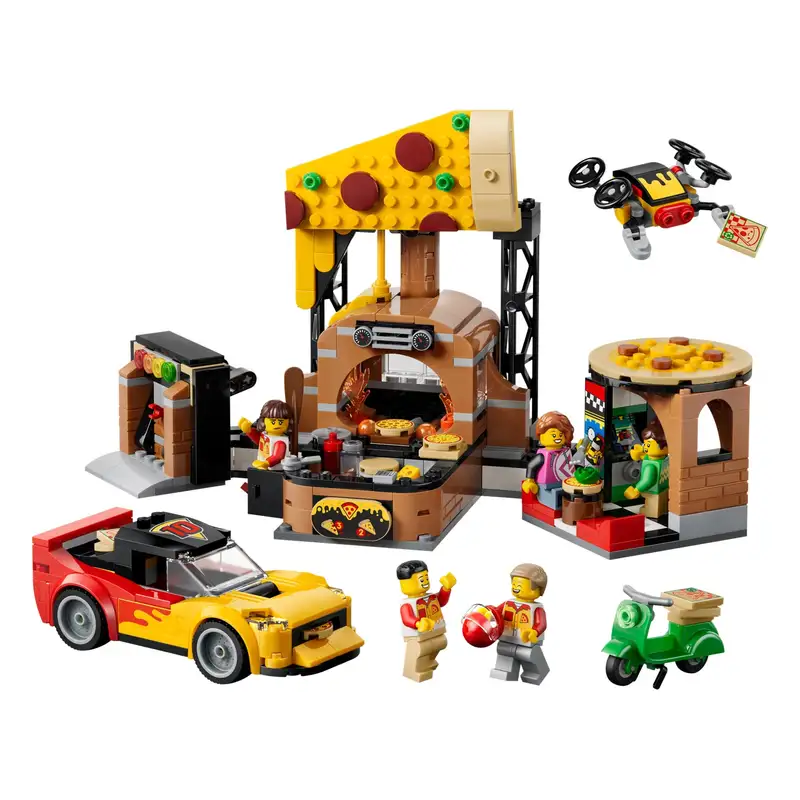 Lego City 60496 Experiencia De Pizza A Domicilio Con Vehiculos