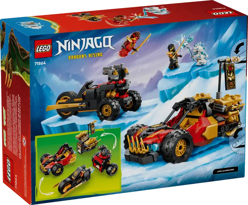 Lego Ninjago 71864 Vehiculos Combinables De Kai Y Cole
