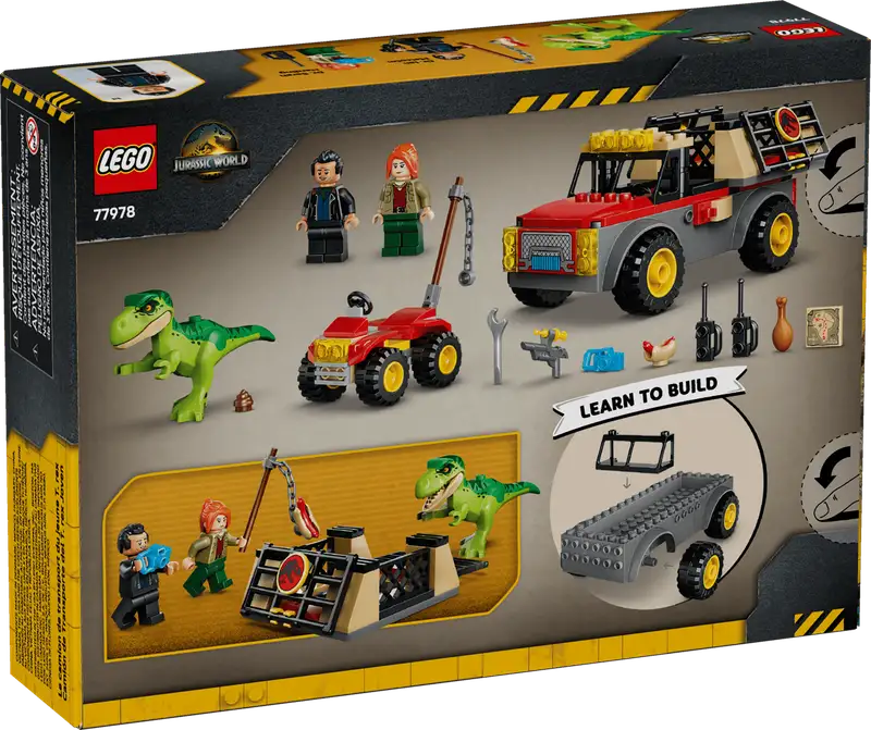 Lego Jurassic World 77978 Camion De Transporte Del T. Rex Joven
