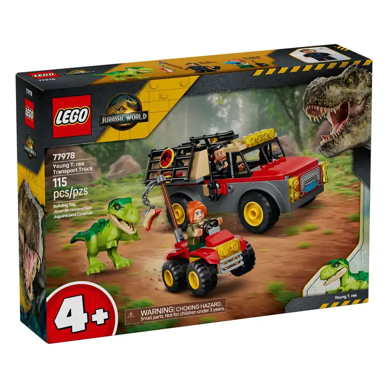 Lego Jurassic World 77978 Camion De Transporte Del T. Rex Joven