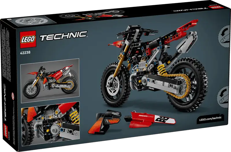 Lego Technic 42238 Motocicleta Ducati Desmo450 Mx Factory