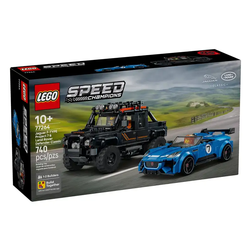 Lego Speed Champions 77264 Jaguar Project 7 Y Land Rover Defender