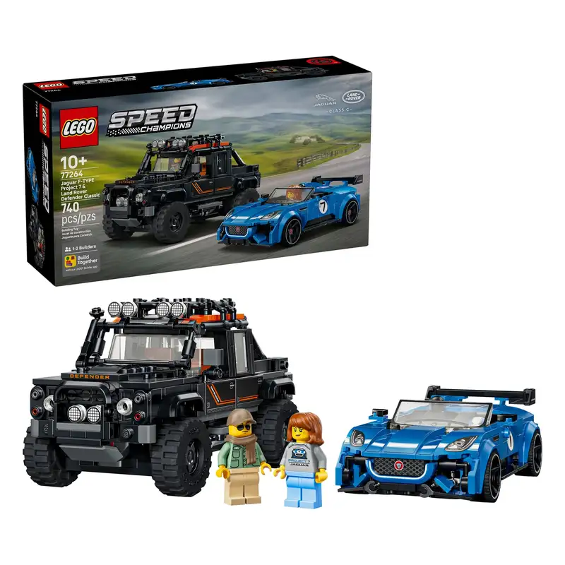 Lego Speed Champions 77264 Jaguar Project 7 Y Land Rover Defender