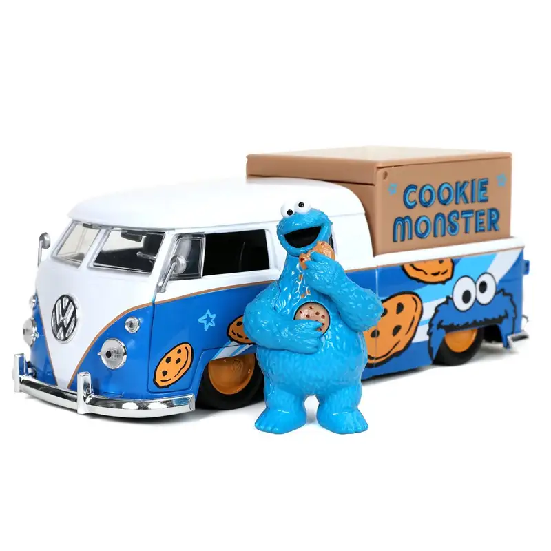 Mcfarlane Toys 31751 Bus Vw 1963 Escala 1:24 Con Cookie Monster