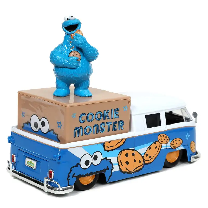 Mcfarlane Toys 31751 Bus Vw 1963 Escala 1:24 Con Cookie Monster