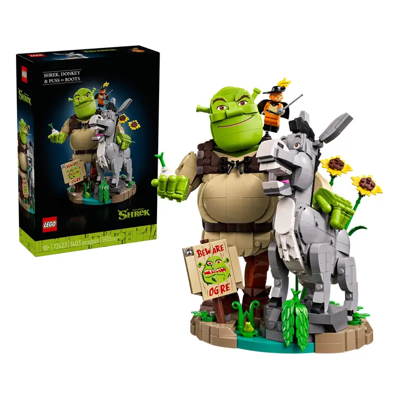 Lego  72423 Shrek, Burro Y Gato Con Botas