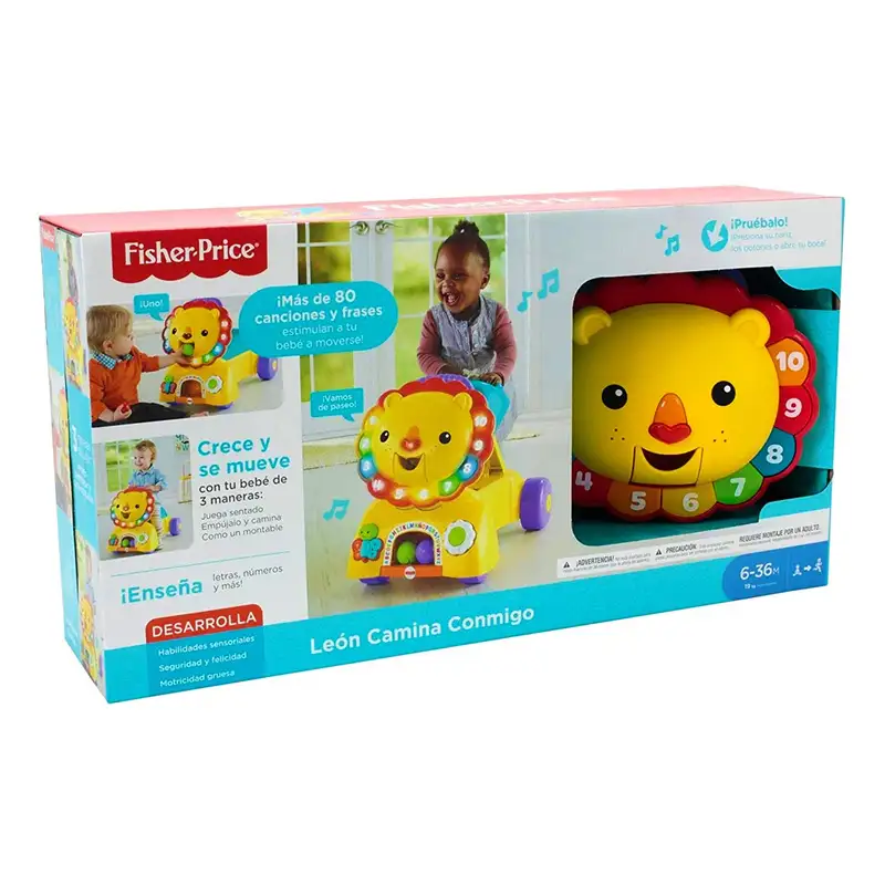 Mattel Fisher Price Dpm74 Leon Caminante Interactivo