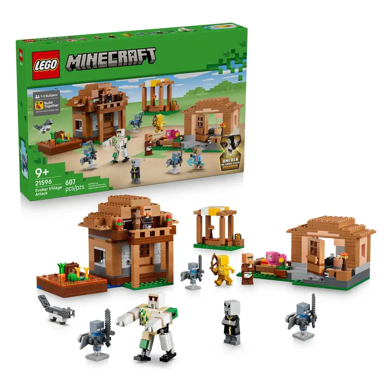 Lego Minecraft 21596 Ataque Del Evocador A La Aldea