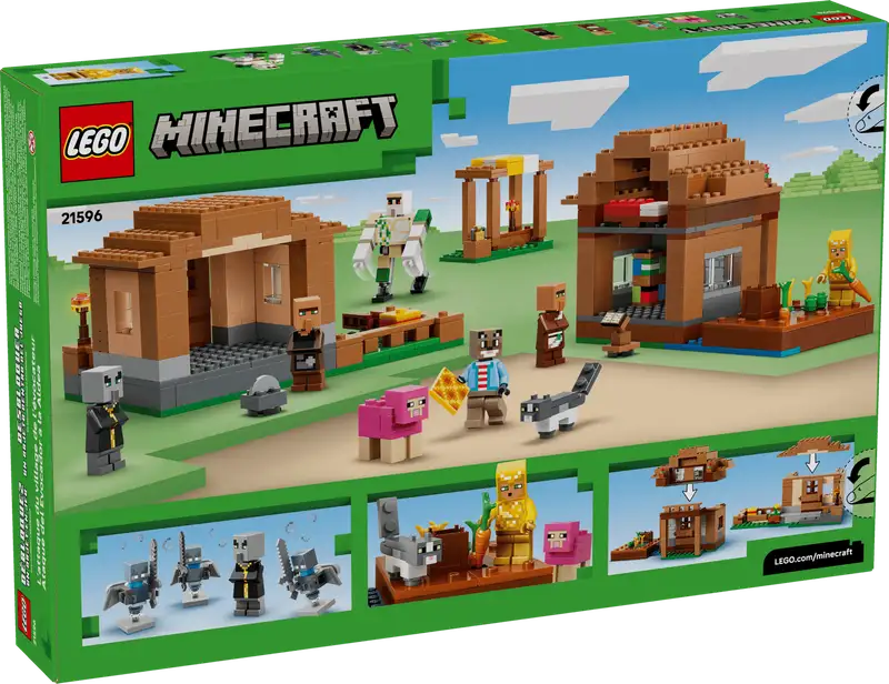 Lego Minecraft 21596 Ataque Del Evocador A La Aldea