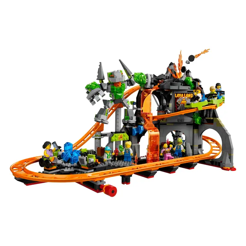Lego City 60501 Montaña Rusa Del Parque Lava Land