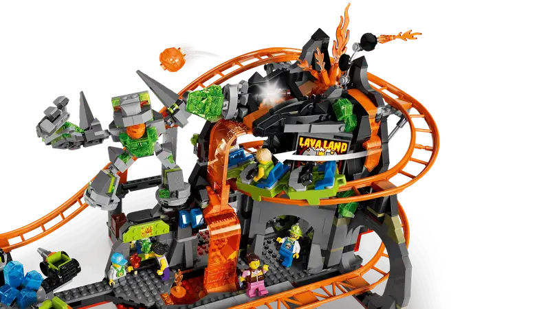 Lego City 60501 Montaña Rusa Del Parque Lava Land