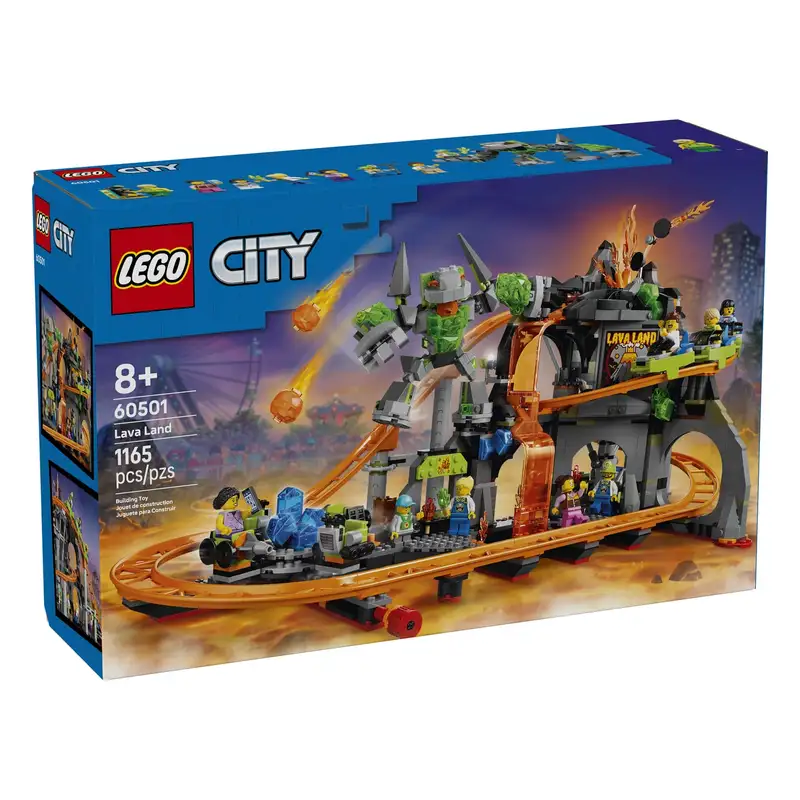 Lego City 60501 Montaña Rusa Del Parque Lava Land