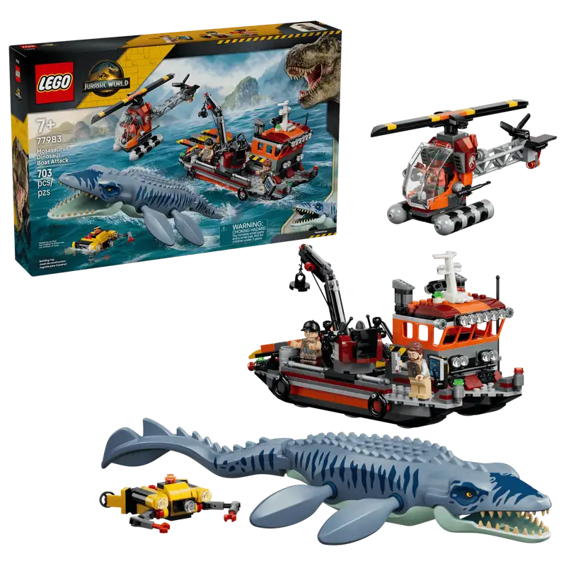 Lego Jurassic World 77983 Ataque Del Dinosaurio Marino Mosasaurus