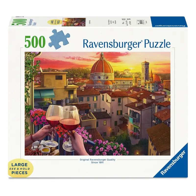 Ravensburger Rompecabezas 167968 Acogedora Terraza De Vino 500 Piezas