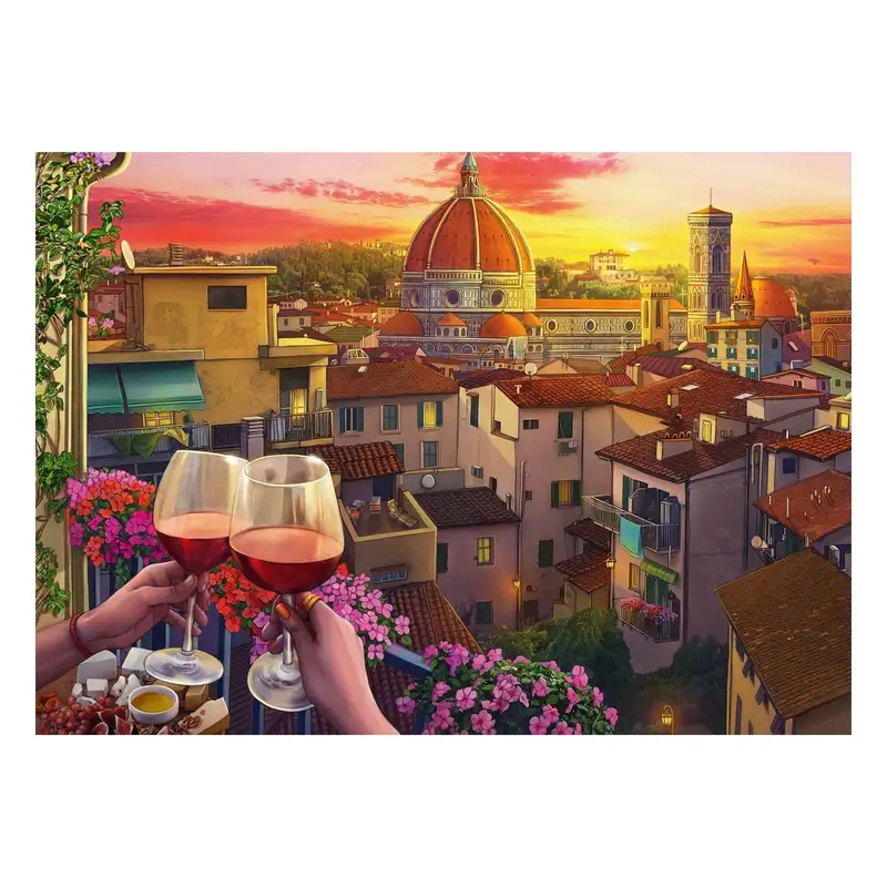 Ravensburger Rompecabezas 167968 Acogedora Terraza De Vino 500 Piezas
