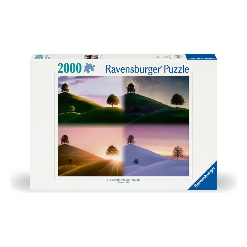 Ravensburger Rompecabezas 174430 Ilustracion De Montañas Y Arboles Atmosfericas En Las Estaciones