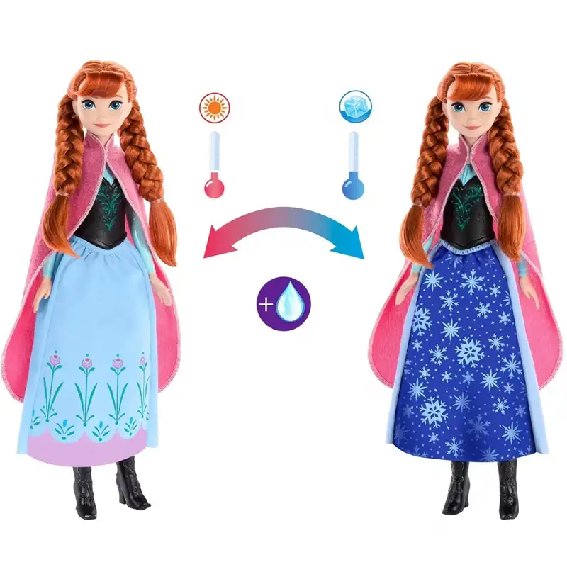 Mattel Frozen Htg24 Muneca Anna Transformacion Magica