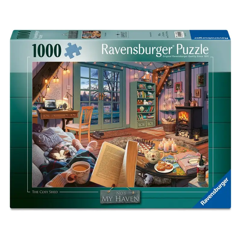Ravensburger Rompecabezas 12000050 El Cobertizo Acogedor 1000 Piezas