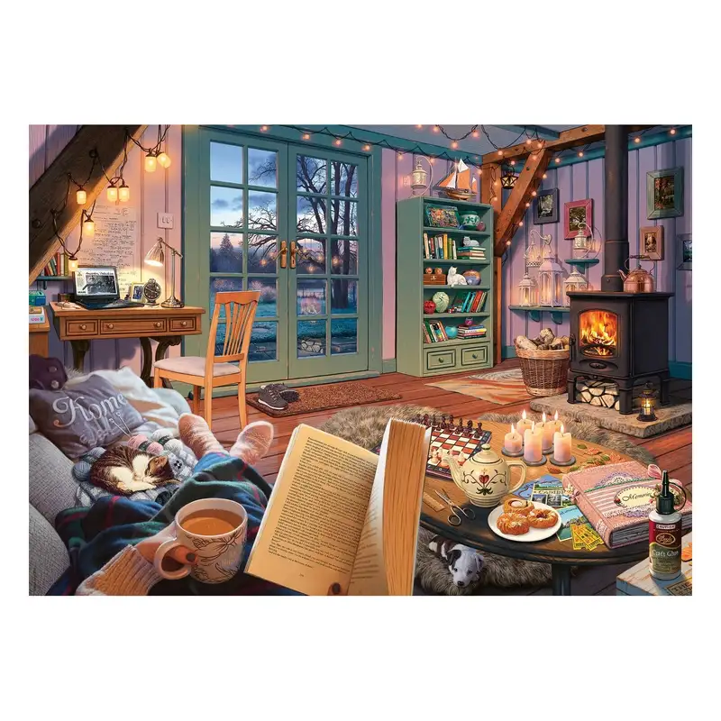 Ravensburger Rompecabezas 12000050 El Cobertizo Acogedor 1000 Piezas