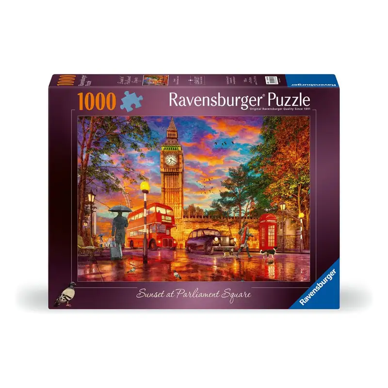 Ravensburger Rompecabezas 12000184 Atardecer En La Plaza Del Parlamento