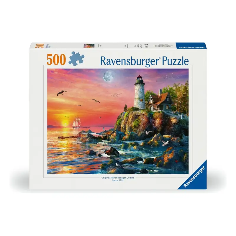 Ravensburger Rompecabezas 12000217 Faro Al Atardecer 500 Piezas