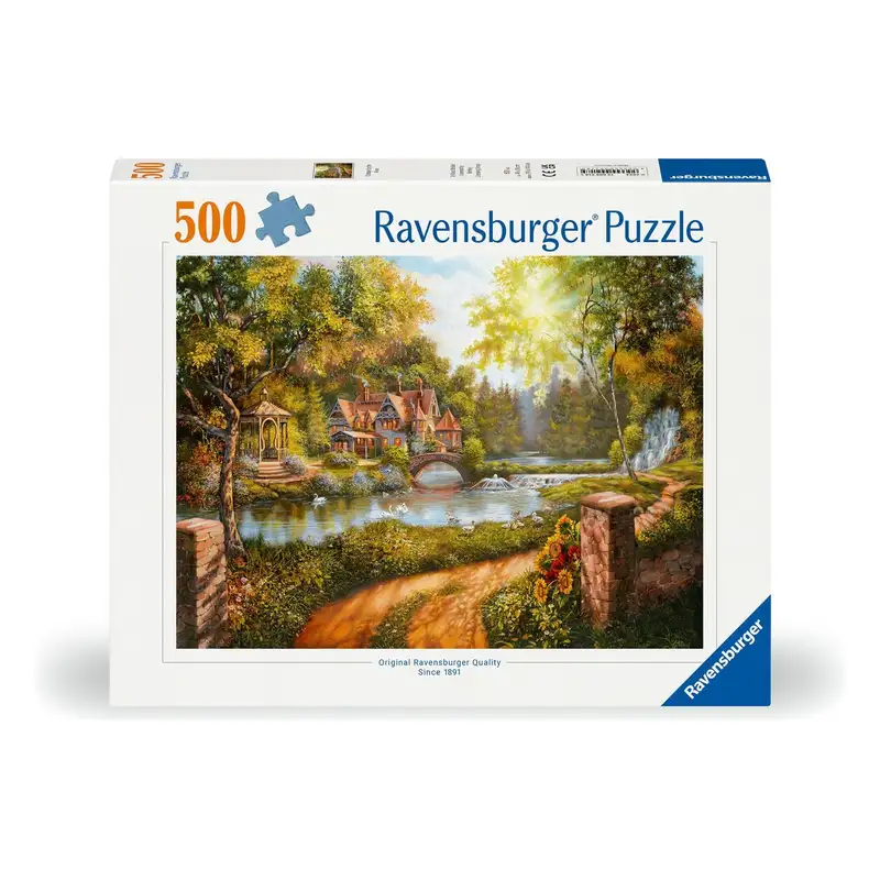 Ravensburger Rompecabezas 12000218 Cabana Junto Al Rio 500 Piezas