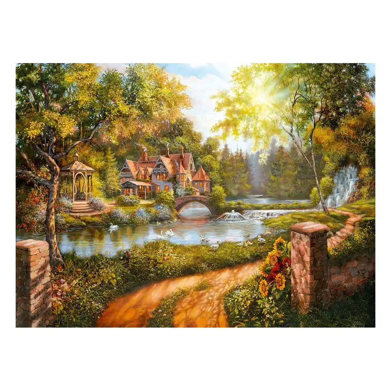 Ravensburger Rompecabezas 12000218 Cabana Junto Al Rio 500 Piezas
