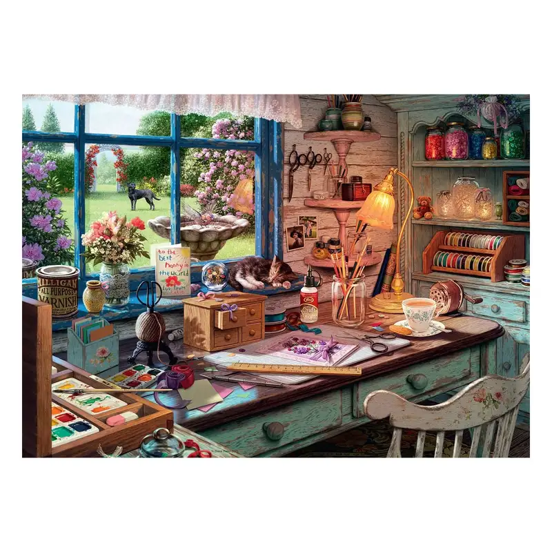 Ravensburger Rompecabezas 12000307 El Cobertizo De Manualidades