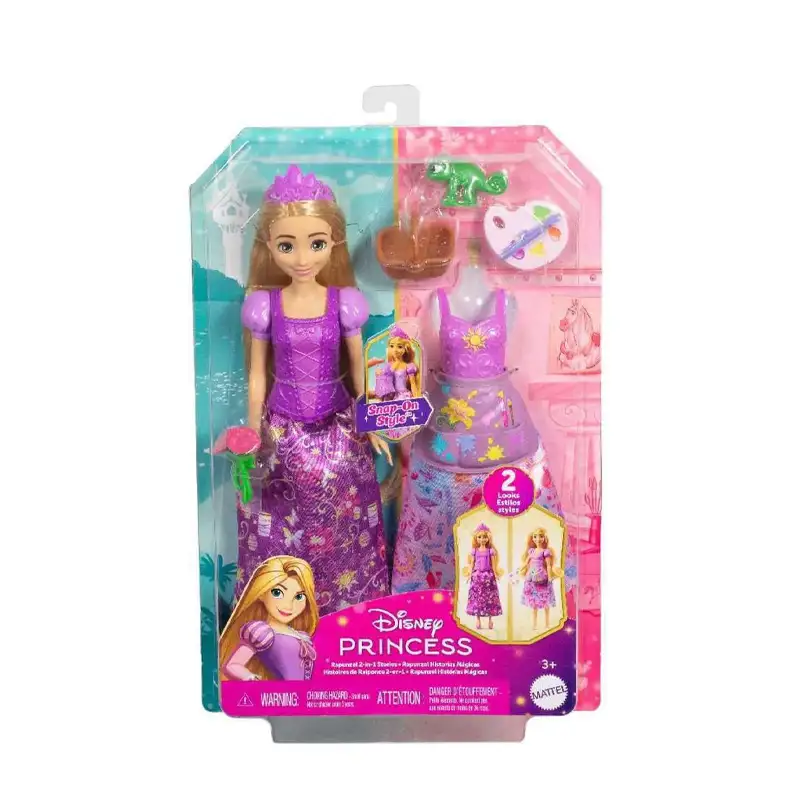 Mattel Disney Princesas Jbg09 Muneca Rapunzel Con Accesorios