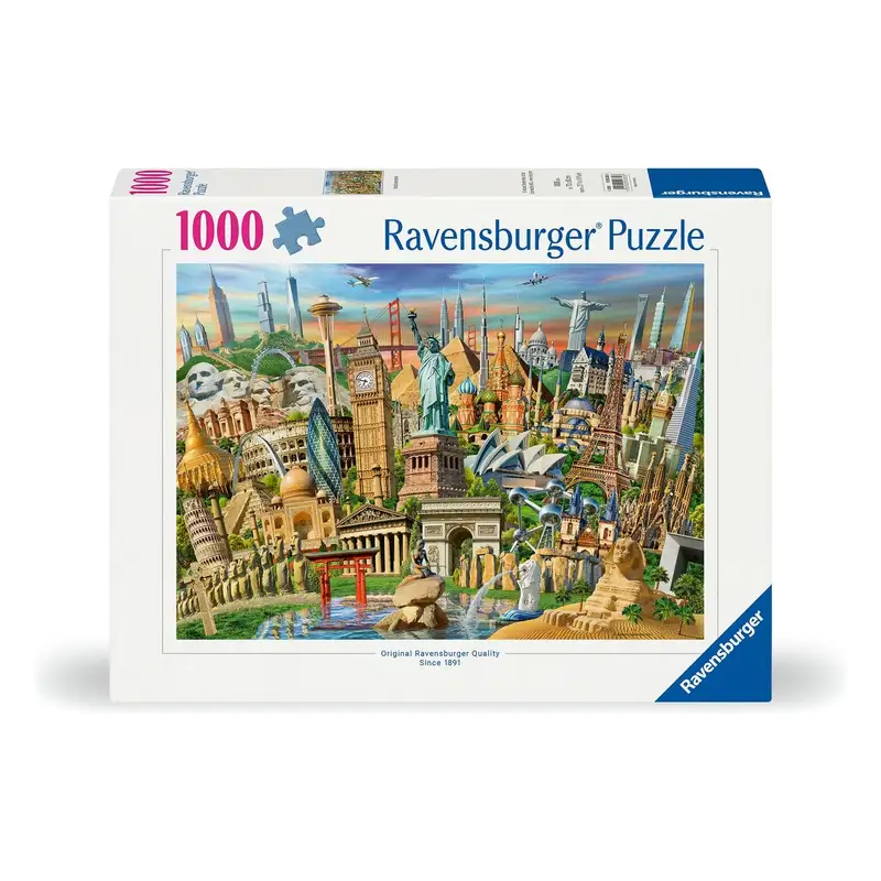 Ravensburger Rompecabezas 12000332 Lugares Emblematicos Del Mundo 1000 Piezas